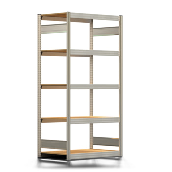 Fachbodenregal mit Tiefenriegel 350 kg 2.000 x 1.005 x 600 mm