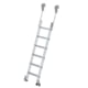 Beispielabbildung Regalleiter: hier in der Ausführung mit 6 Stufen, Leiterlänge 1.690 mm