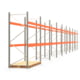 Palettenregal ARTUS - Regalreihe mit 11 Feldern - Fachlast 3.000 kg - 3.000 x 30.720 x 1.100 mm (HxBxT) - Schwerlastregal