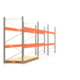 Palettenregal ARTUS - Regalreihe mit 3 Feldern - Fachlast 4.000 kg - 2.500 x 11.140 x 1.100 mm (HxBxT) - Schwerlastregal