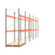 Palettenregal ARTUS - Regalreihe mit 5 Feldern - Fachlast 2.100 kg - 3.000 x 14.010 x 1.100 mm (HxBxT) - Schwerlastregal