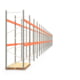 Palettenregal ARTUS - Regalreihe mit 22 Feldern - Fachlast 3.000 kg - 3.500 x 61.355 x 1.100 mm (HxBxT) - Schwerlastregal