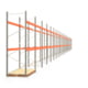 Palettenregal ARTUS - Regalreihe mit 25 Feldern - Fachlast 3.000 kg - 3.500 x 69.710 x 1.100 mm (HxBxT) - Schwerlastregal