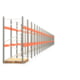 Palettenregal ARTUS - Regalreihe mit 29 Feldern - Fachlast 2.000 kg - 2.500 x 57.650 x 1.100 mm (HxBxT) - Schwerlastregal
