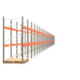 Palettenregal ARTUS - Regalreihe mit 31 Feldern - Fachlast 2.000 kg - 2.500 x 61.620 x 1.100 mm (HxBxT) - Schwerlastregal