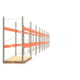 Palettenregal ARTUS - Regalreihe mit 9 Feldern - Fachlast 4.000 kg - 2.500 x 33.250 x 1.100 mm (HxBxT) - Schwerlastregal