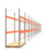 Palettenregal ARTUS - Regalreihe mit 15 Feldern - Fachlast 3.700 kg - 3.000 x 55.360 x 1.100 mm (HxBxT) - Schwerlastregal