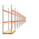 Palettenregal ARTUS - Regalreihe mit 19 Feldern - Fachlast 3.700 kg - 3.500 x 70.100 x 1.100 mm (HxBxT) - Schwerlastregal