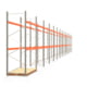 Palettenregal ARTUS - Regalreihe mit 14 Feldern - Fachlast 2.100 kg - 3.500 x 39.075 x 1.100 mm (HxBxT) - Schwerlastregal