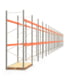 Palettenregal ARTUS - Regalreihe mit 19 Feldern - Fachlast 2.100 kg - 3.500 x 53.000 x 1.100 mm (HxBxT) - Schwerlastregal