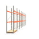 Palettenregal ARTUS - Regalreihe mit 7 Feldern - Fachlast 2.100 kg - 3.000 x 19.580 x 800 mm (HxBxT) - Schwerlastregal