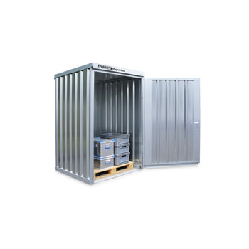 Magazinbox - Kleinteilelager - Lagerbox - 2.195 x1.420 x 1.490 mm - mit Einflügeltür - ohne Boden ohne Boden