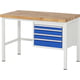 Werkbank mit Schubladen, 840 x 1.250 x 700 mm (HxBxT)