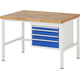 Werkbank mit Schubladen, 840 x 1.250 x 900 mm (HxBxT)