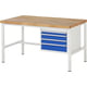 Werkbank mit Schubladen, 840 x 1.500 x 900 mm (HxBxT)