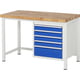 Werkbank mit Schubladen, 840 x 1.250 x 700 mm (HxBxT)