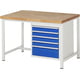 Werkbank mit Schubladen, 840 x 1.250 x 900 mm (HxBxT)