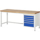 Werkbank mit Schubladen, 840 x 2.000 x 700 mm (HxBxT)