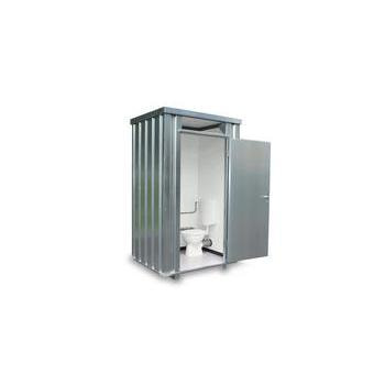 Toilettenbox - Sanitärcontainer - Toilettencontainer - 2.425 x 1.400 x 1.250 mm (HxBxT) - doppelwandige Einflügeltür - mit oder ohne Frischwassertank 