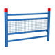 Geländer 2 Stahlrohre und Gitter, zweifarbig, Breite 1.572 mm, Farbe Enzianblau (RAL 5010)