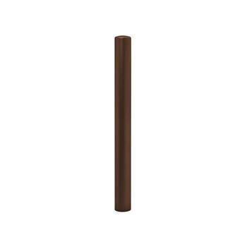 Einfacher Pfosten mit Bogenkopf - Durchmesser 90 mm - Höhe 1.000 mm - Farbe Schokoladenbraun RAL 8017 Schokoladenbraun