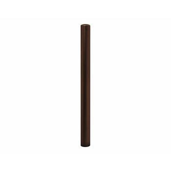 Einfacher Pfosten mit Bogenkopf - Durchmesser 76 mm - Höhe 1.000 mm - Farbe Schokoladenbraun RAL 8017 Schokoladenbraun
