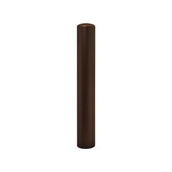 Einfacher Pfosten mit Bogenkopf - Durchmesser 168 mm - Höhe 1.000 mm - Farbe Schokoladenbraun RAL 8017 Schokoladenbraun