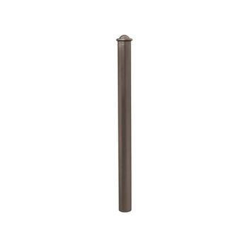 Pfosten mit Helmkopf - Durchmesser 76 mm - Höhe 1.035 mm - Farbe grau Grau