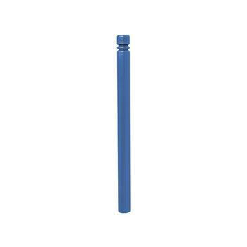Pfosten mit Ringkopf - Durchmesser 76 mm - Höhe 1.105 mm - Farbe enzianblau RAL 5010 Enzianblau