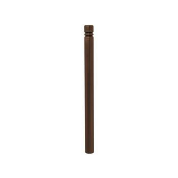 Pfosten mit Ringkopf - Durchmesser 76 mm - Höhe 1.105 mm - Farbe Schokoladenbraun RAL 8017 Schokoladenbraun
