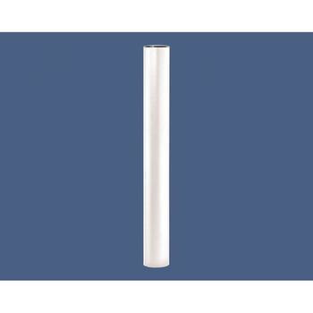 Pfosten mit Edelstahlkopf - Durchmesser 114 mm - Höhe 1.010 mm - Farbe reinweiß RAL 9010 Reinweiß