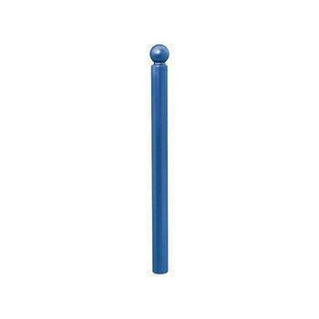 Pfosten mit Kugelkopf - Durchmesser 76 mm - Höhe 1.102 mm - Farbe enzianblau RAL 5010 Enzianblau