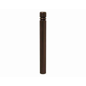 Pfosten mit Ringkopf - Durchmesser 114 mm - Höhe 1.158 mm - Farbe Schokoladenbraun RAL 8017 Schokoladenbraun