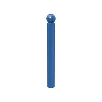 Pfosten mit Kugelkopf - Durchmesser 114 mm - Höhe 1.143 mm - Farbe enzianblau RAL 5010 Enzianblau