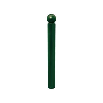 Pfosten mit Kugelkopf - Durchmesser 114 mm - Höhe 1.143 mm - Farbe moosgrün RAL 6005 Moosgrün