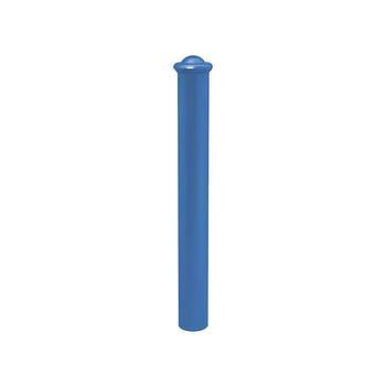 Pfosten mit Helmkopf - Durchmesser 114 mm - Höhe 1.052 mm - Farbe enzianblau RAL 5010 Enzianblau