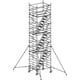 Technische Zeichnung: Fahrgerüst mit Treppen, Höhe 7.640 mm
