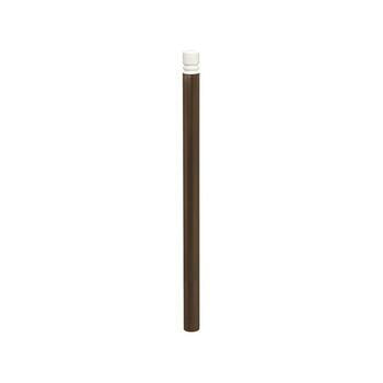 Warnpfosten mit Ringkopf - Durchmesser 76 mm - Höhe 1.305 mm - Farbe Schokoladenbraun RAL 8017 Schokoladenbraun