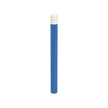 Warnpfosten mit Ringkopf - Durchmesser 114 mm - Höhe 1.358 mm - Farbe enzianblau RAL 5010 Enzianblau