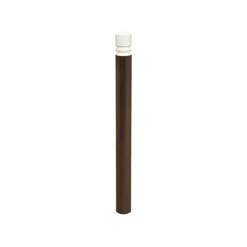 Warnpfosten mit Ringkopf - Durchmesser 114 mm - Höhe 1.358 mm - Farbe Schokoladenbraun RAL 8017 Schokoladenbraun