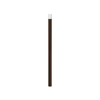 Warnpfosten mit Bogenkopf - Durchmesser 60 mm - Höhe 1.300 mm - Farbe Schokoladenbraun RAL 8017 Schokoladenbraun