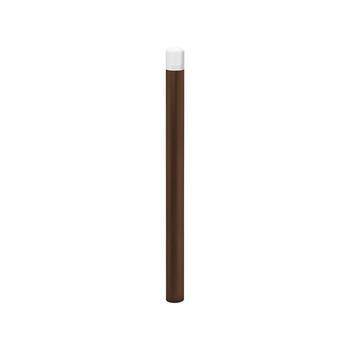 Warnpfosten mit Bogenkopf - Durchmesser 90 mm - Höhe 1.300 mm - Farbe Schokoladenbraun RAL 8017 Schokoladenbraun