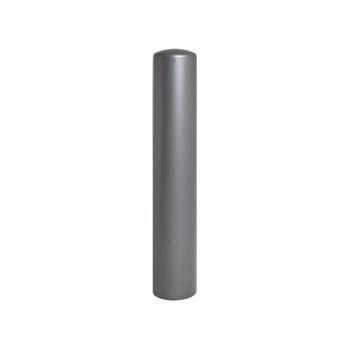 Prallschutzpoller mit Stahldeckel, Durchmesser 220 mm, Farbe Grau
