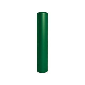 Prallschutzpoller mit Stahldeckel, Durchmesser 220 mm, Farbe Moosgrün (RAL 6005)