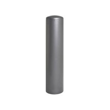 Prallschutzpoller mit Stahldeckel, Durchmesser 270 mm, Farbe Grau