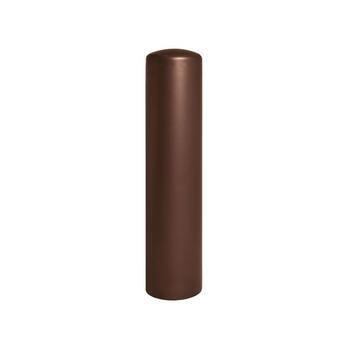 Prallschutzpoller mit Stahldeckel - Durchmesser 270 mm - Höhe 800 mm - Farbe Schokoladenbraun - Rammschutz - Abprallpfosten - Schutzpfosten RAL 8017 Schokoladenbraun
