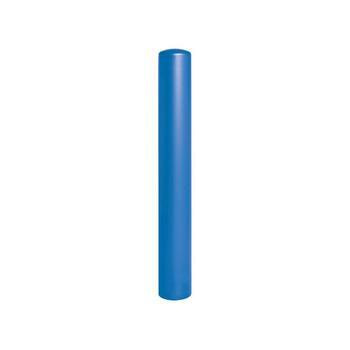 Prallschutzpoller mit Stahldeckel, Durchmesser 160 mm, Farbe Enzianblau (RAL 5010)