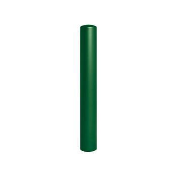 Prallschutzpoller mit Stahldeckel, Durchmesser 160 mm, Farbe Moosgrün (RAL 6005)