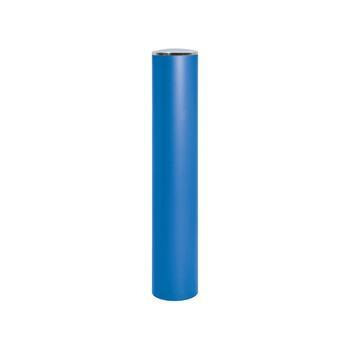 Prallschutzpoller mit Bogenkopf, Durchmesser 220 mm, Farbe Enzianblau (RAL 5010)