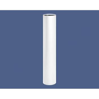 Prallschutzpoller mit Bogenkopf, Durchmesser 220 mm, Farbe Reinweiß (RAL 9010)